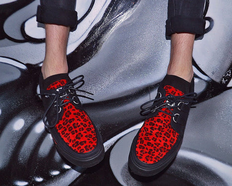 red leopard sneakers