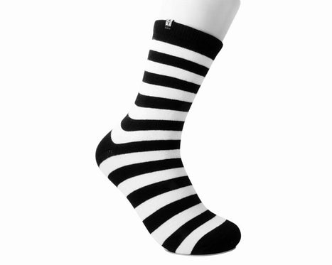 black and white striped socks mens