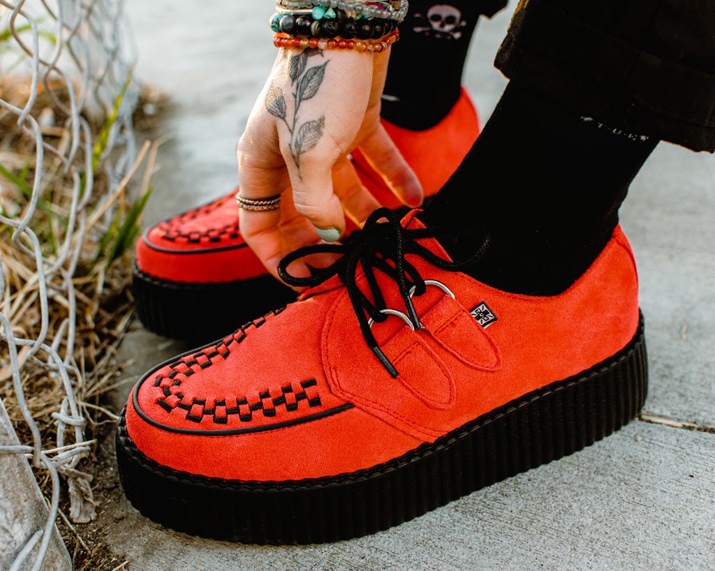 Red Suede Creeper