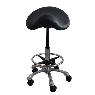 Saddle Shape Stool with Back Support and Tilt-able Seat
