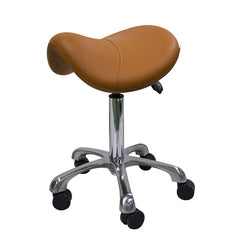 Saddle Shape Stool with Back Support and Tilt-able Seat