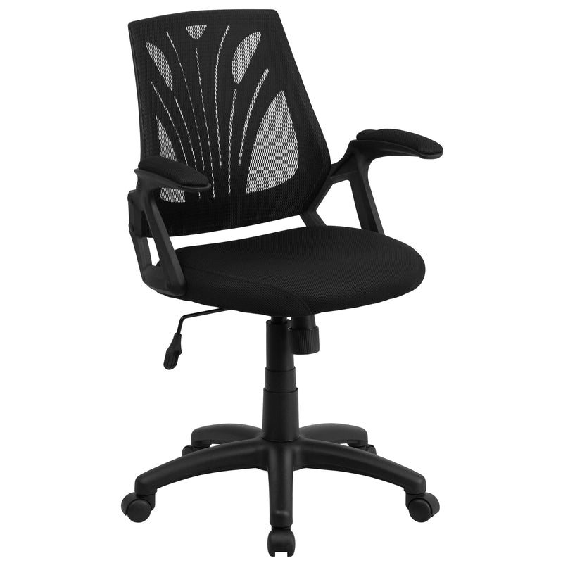 Mid-Back Black Mesh Swivel Ergonomic Task Office Chair | Sit Healthier