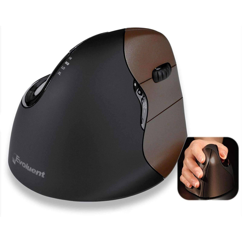 Evoluent Vertical Ergonomic Mouse 4 Small Wireless; VM4SW – Sit Healthier