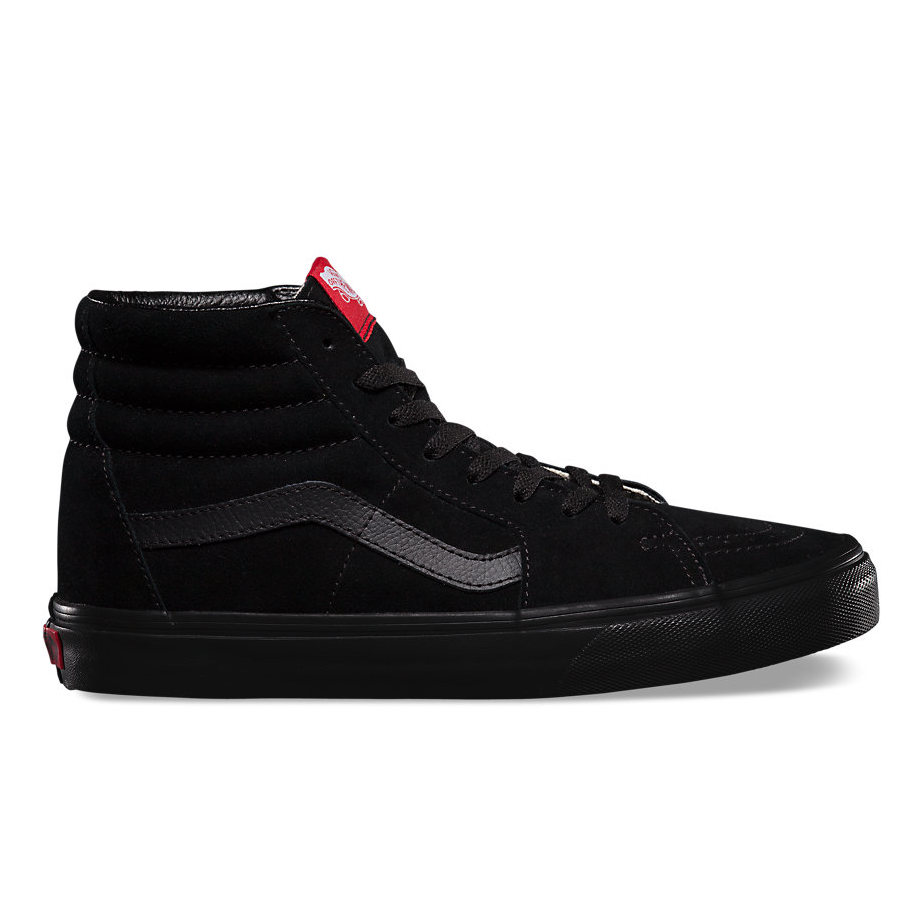 vans sk8 hi black canvas