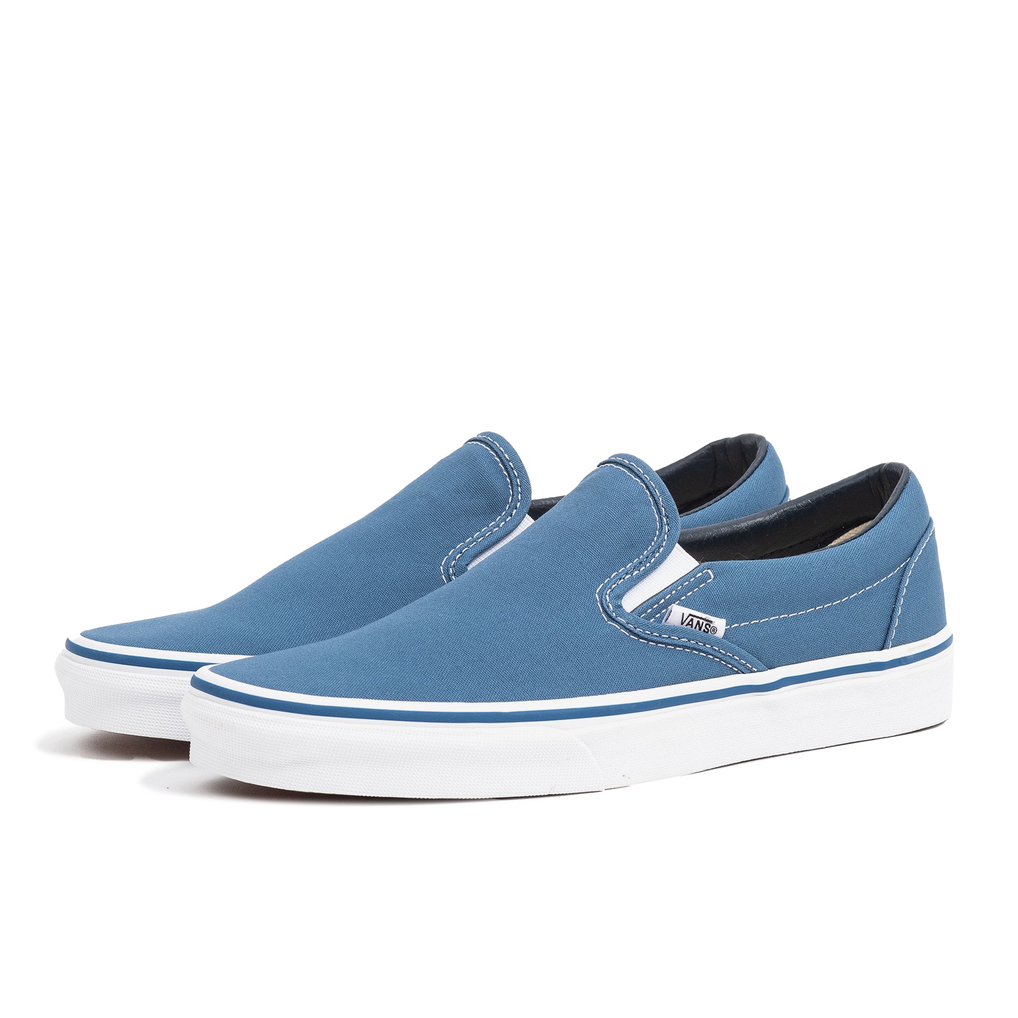 vans navy blue and white