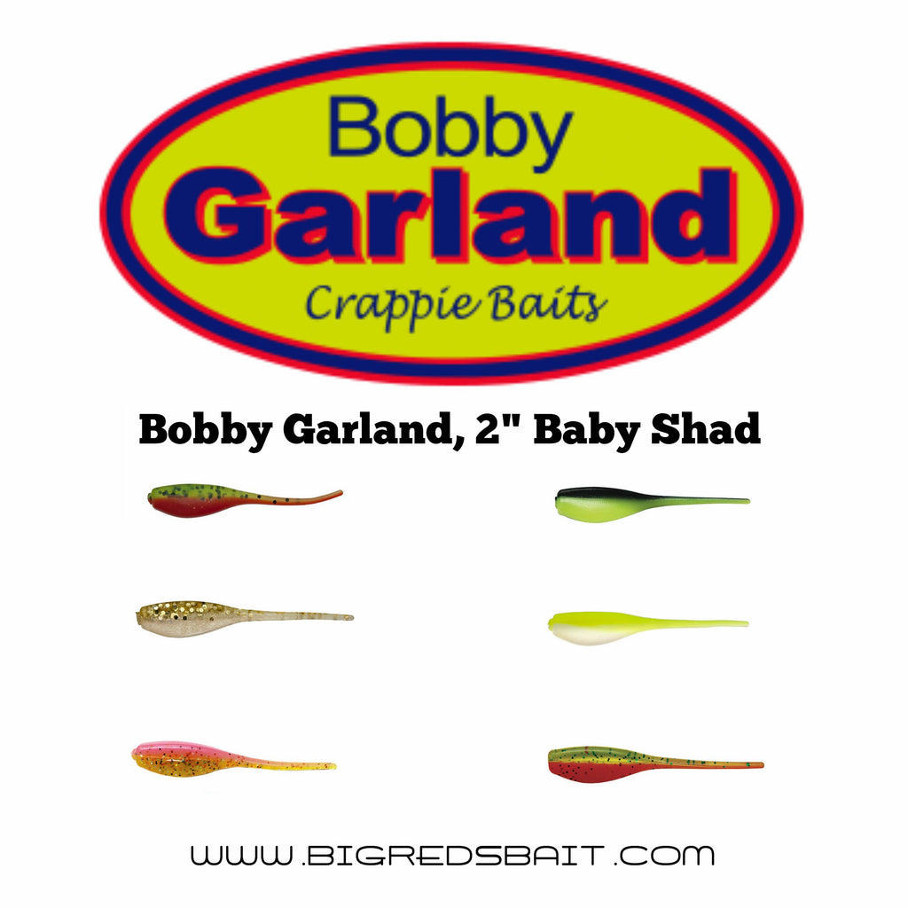 Bobby Garland, 2" Baby Shad Big Red's Bait