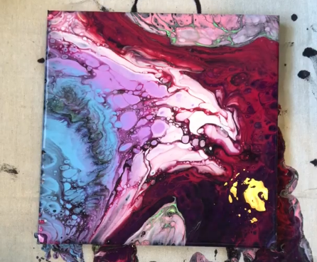 Sealing Acrylic Pour Painting with Krylon Crystal Clear Acrylic