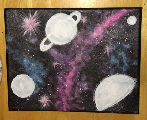 Out of This World Black and White (& Glow!) Space Painting : 4 Steps (with  Pictures) - Instructables