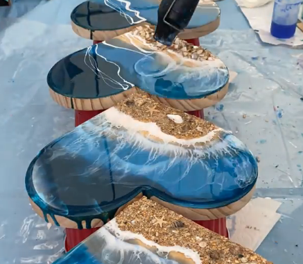 Creating Ocean Waves: The Best Epoxy Resin, White Pigment and Heat