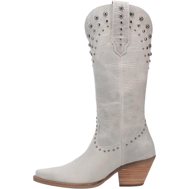 Online Exclusive | Dingo | Talkin Rodeo Leather Cowboy Boots in Off White **PREORDER