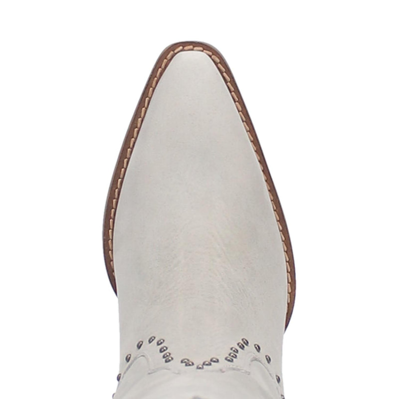 Online Exclusive | Dingo | Talkin Rodeo Leather Cowboy Boots in Off White **PREORDER