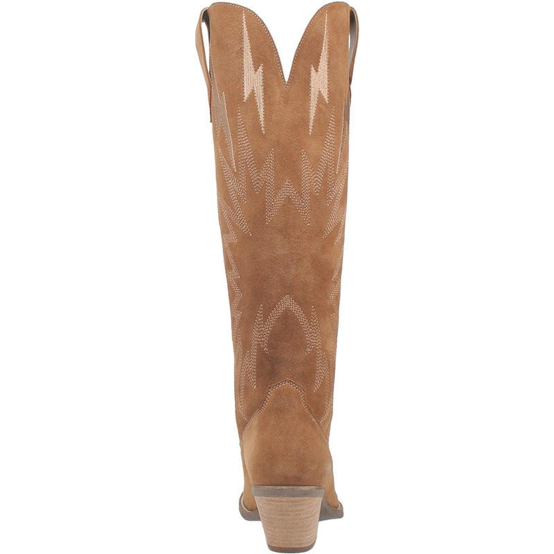 Dingo | Thunder Road Suede Leather Cowboy Boots in Camel **PREORDER