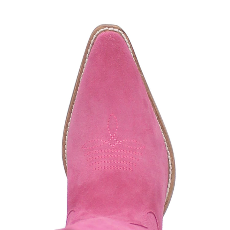 Online Exclusive | Dingo | Thunder Road Suede Leather Cowboy Boots in Fuchsia **PREORDER