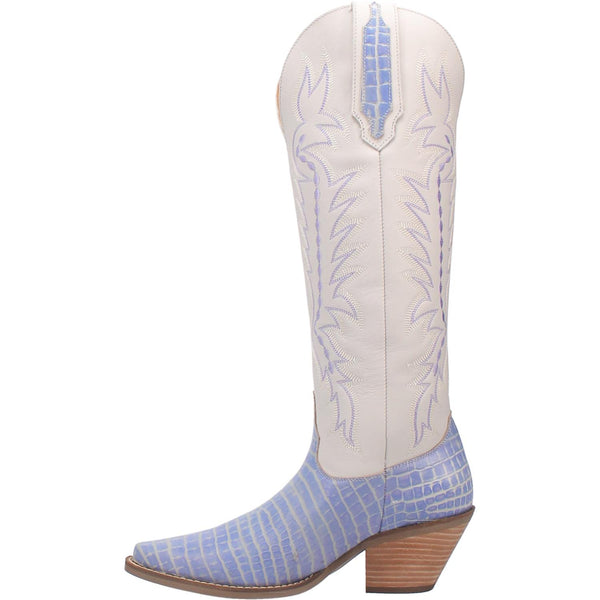 Online Exclusive | Dingo | High Lonesome Leather Cowboy Boots in Periwinkle **PREORDER