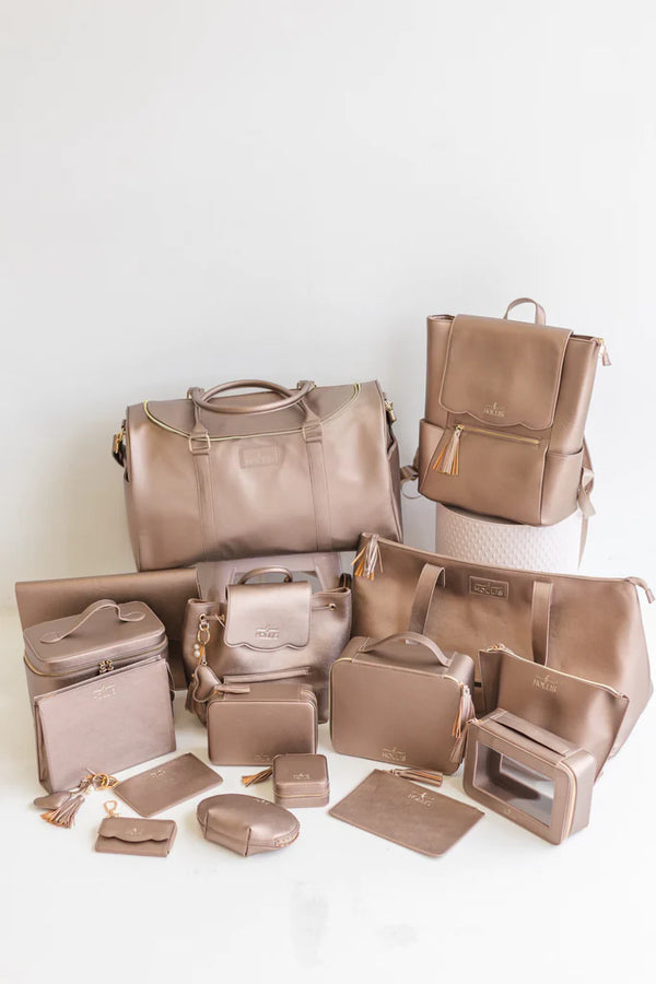 Hollis | Weekender Bag in Metallic Mocha