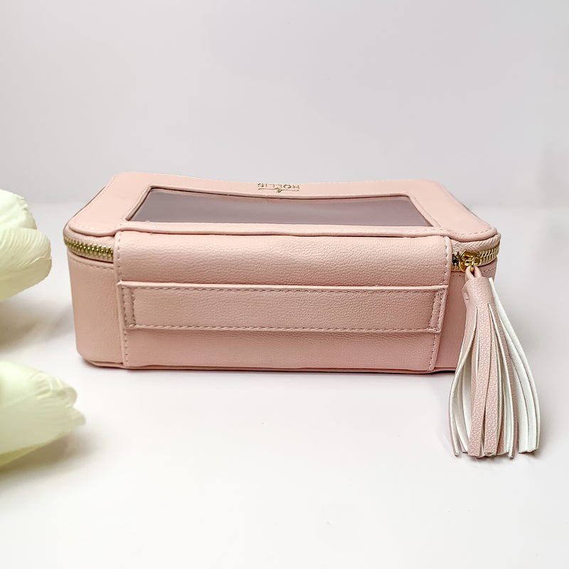 Hollis | Clear Toiletry Bag in Blush