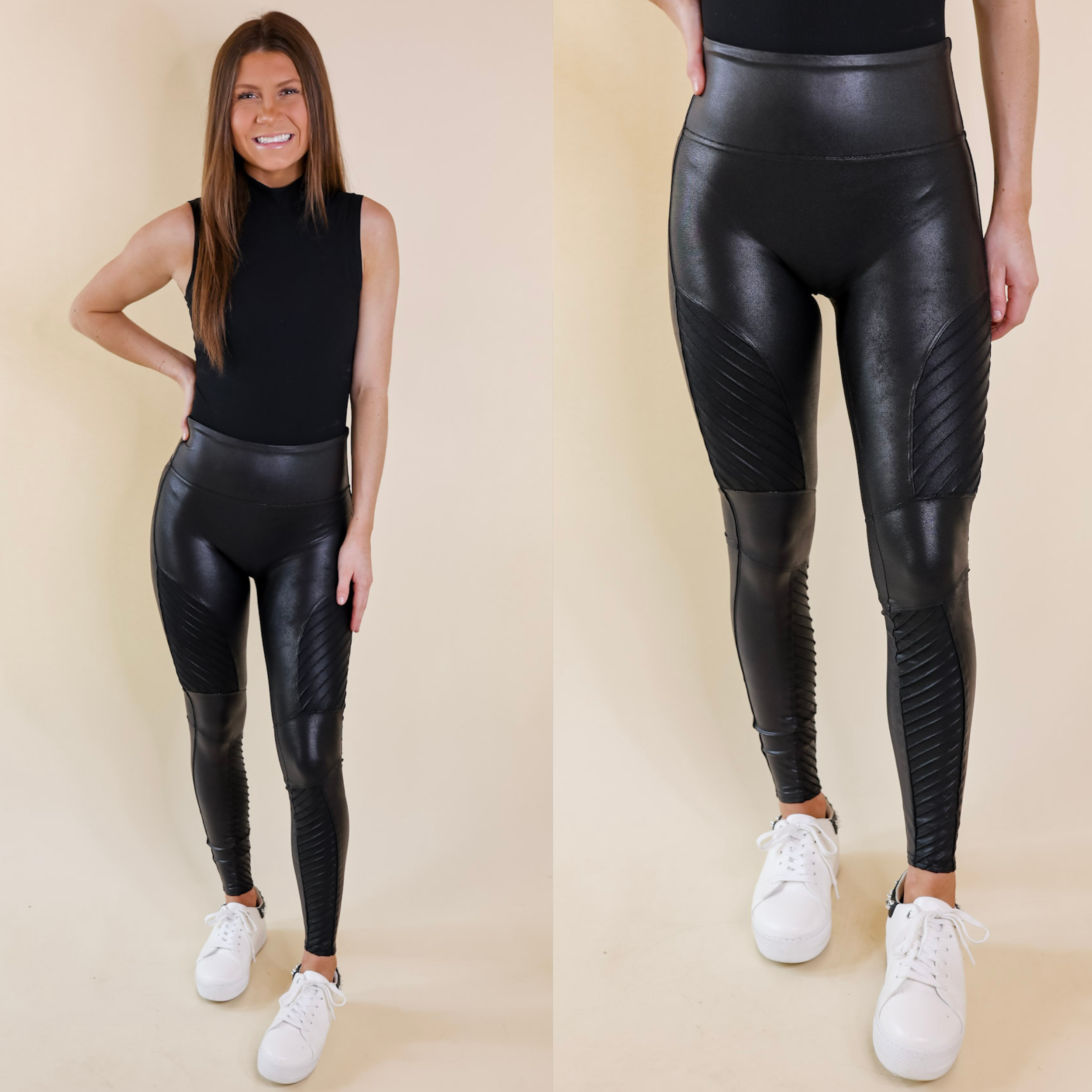 Rosy Outlook: 10 Ways to Style Spanx [Faux] Leather Leggings + FF