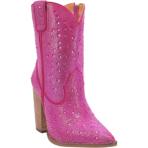 Dingo | Neon Moon Cowgirl Leather Bootie in Fuchsia **PREORDER