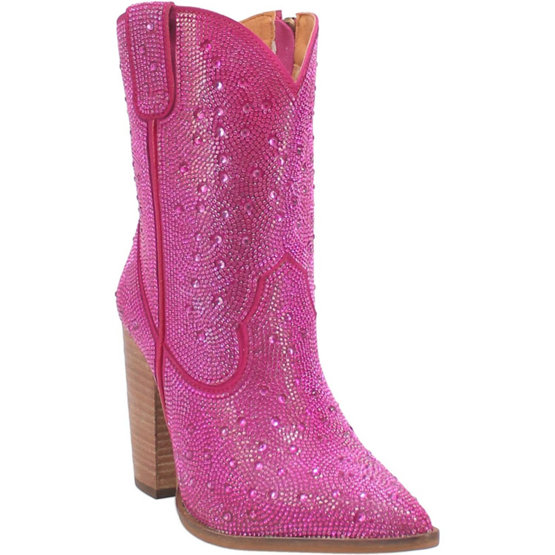 Online Exclusive | Dingo | Neon Moon Cowgirl Leather Bootie in Fuchsia **PREORDER