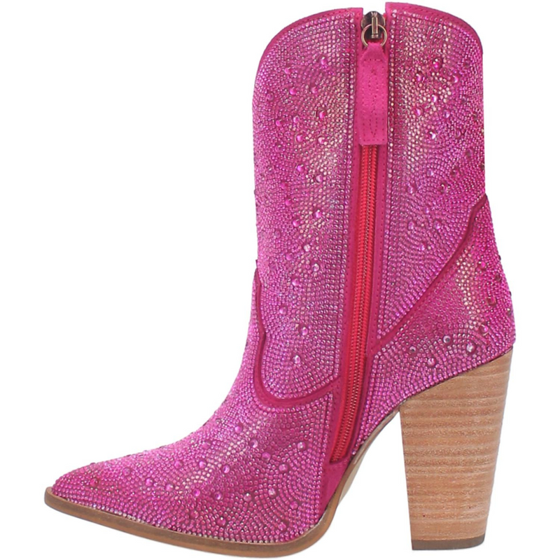Online Exclusive | Dingo | Neon Moon Cowgirl Leather Bootie in Fuchsia **PREORDER