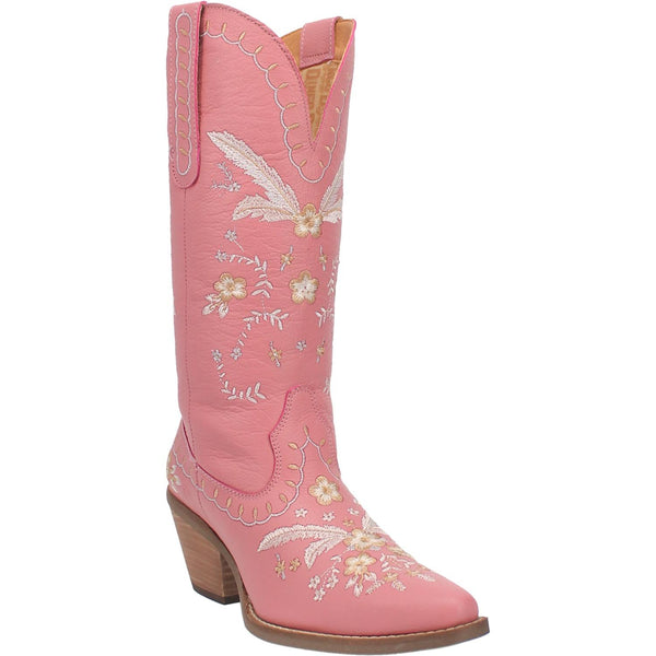 Online Exclusive | Dingo | Full Bloom Cowboy Boot in Pink **PREORDER