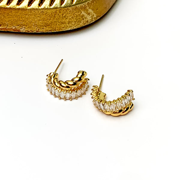 Kinsey Designs | Zuri Hoop Earrings with CZ Crystals | Trendy pieces ...