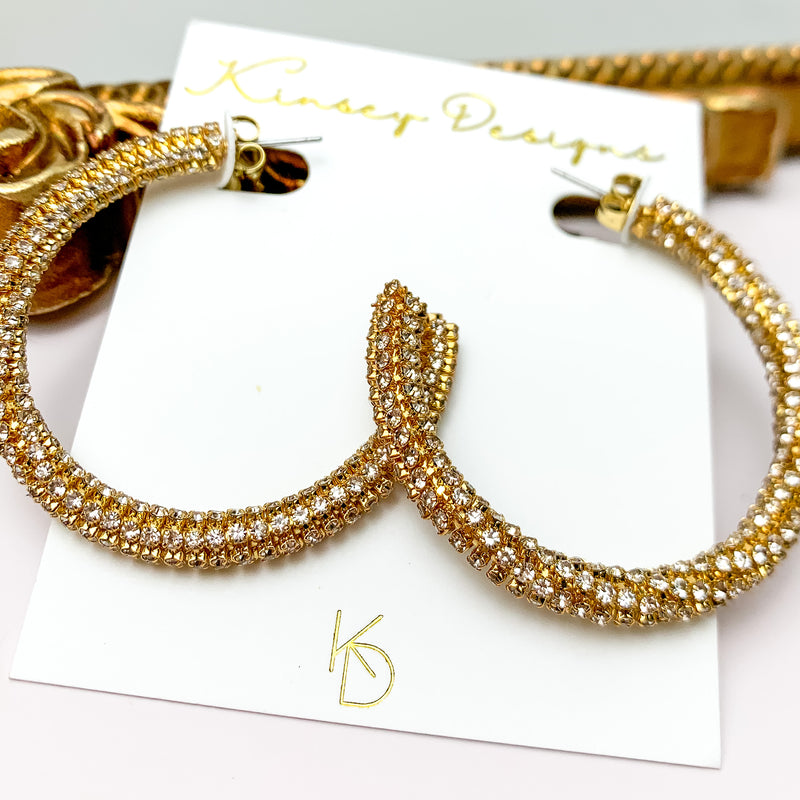 Kinsey Designs | Riley Hoop Earrings with CZ Crystals