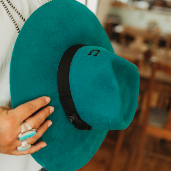 Charlie 1 Horse | Highway Wool Felt Hat in Teal