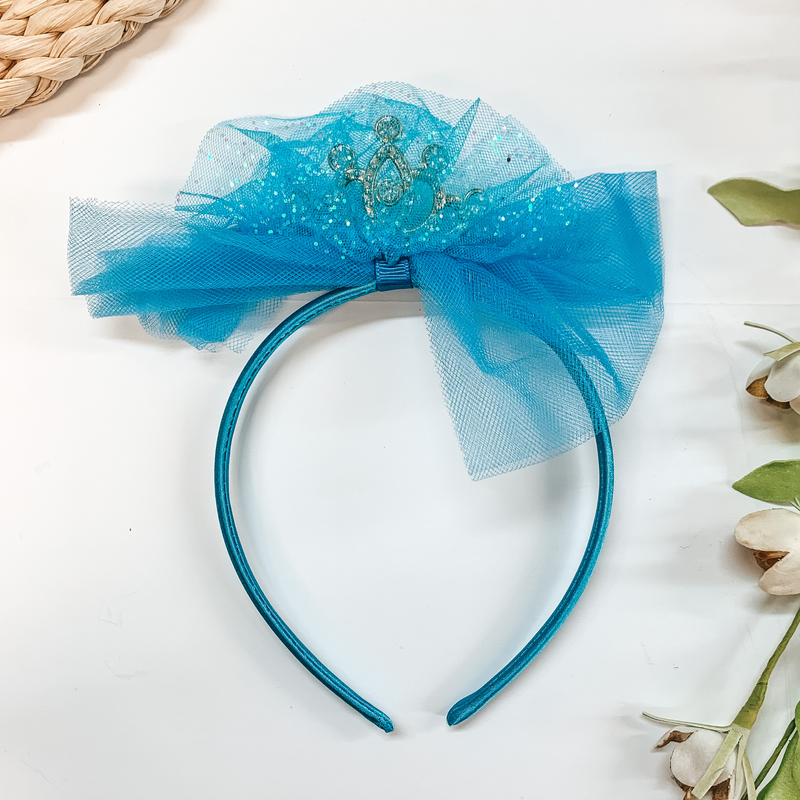 Buy 3 for $10 |  Glitter Headband with Bow and Crown