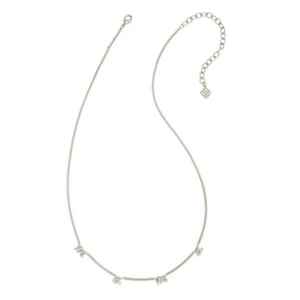 Kendra Scott | Mama Script Strand Necklace in Silver