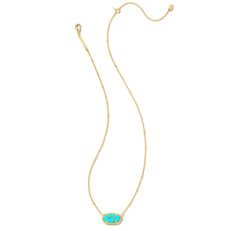 Kendra Scott | Elisa Gold Texas Necklace in Turquoise Magnesite