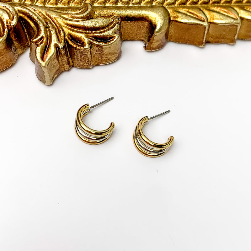 Kinsey Designs | Keira Triple Hoop Earrings in Mixed
