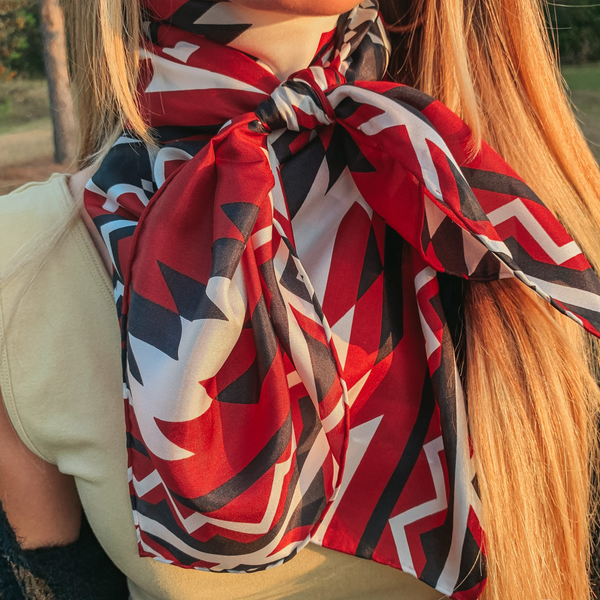 Southwest Wild Rag in Red and Black