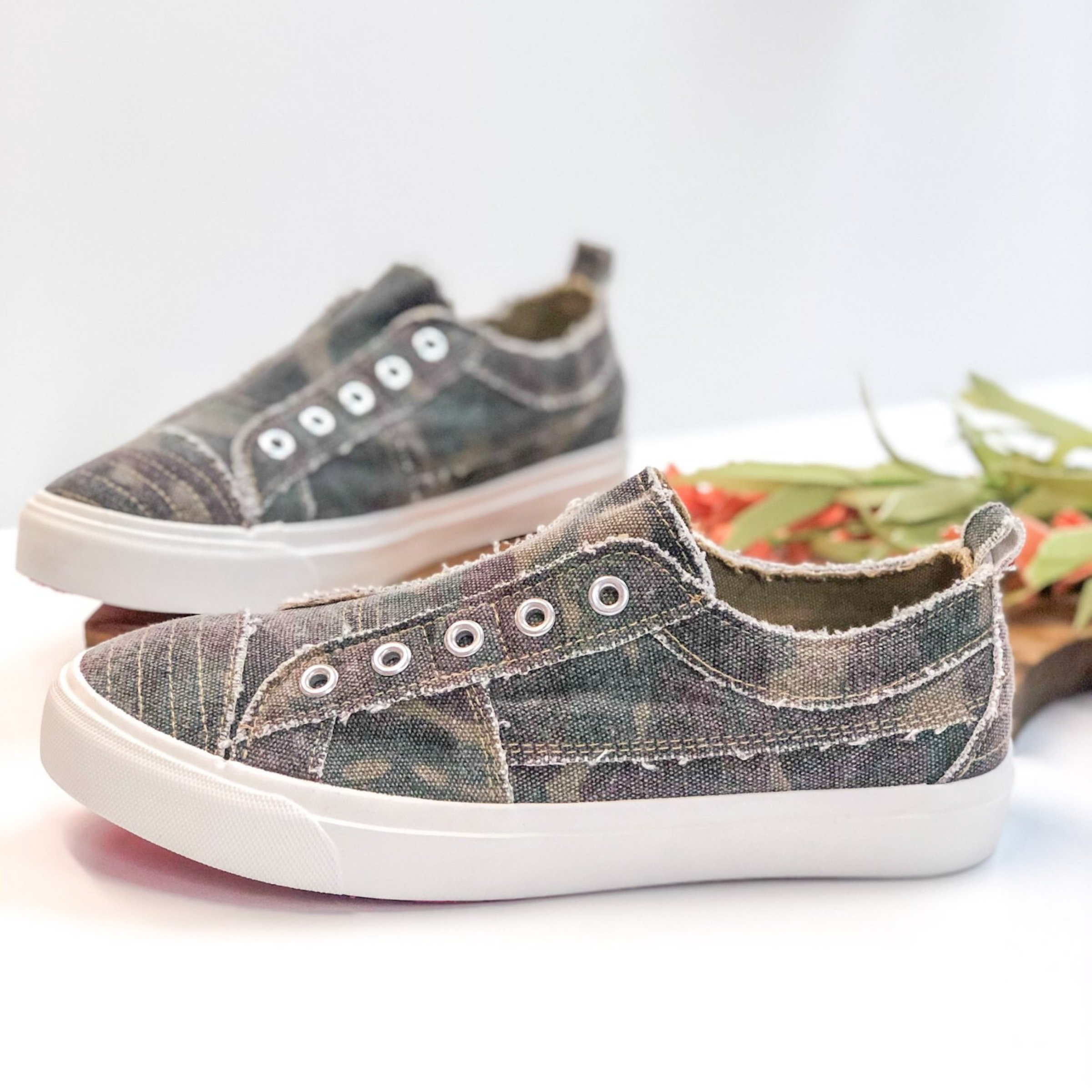 Image of Corky's | Babalu Slip On Sneakers in Camo