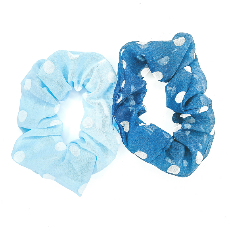 Buy 3 for $10 | Set of Two | Polka Dot Scrunchies