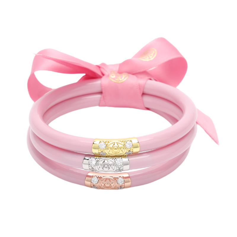 BuDhaGirl | Set of Three | Three Kings All Weather Bangles in Pink