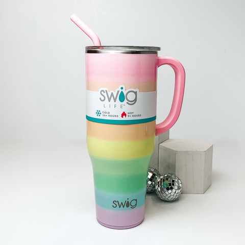 Swig Life Travel Mug with Handle - Hayride Insulated Stainless Steel - 22oz - Dishwasher Safe with A Non-Slip Base