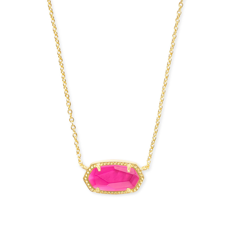 Kendra Scott | Elisa Gold Pendant Necklace in Azalea Illusion