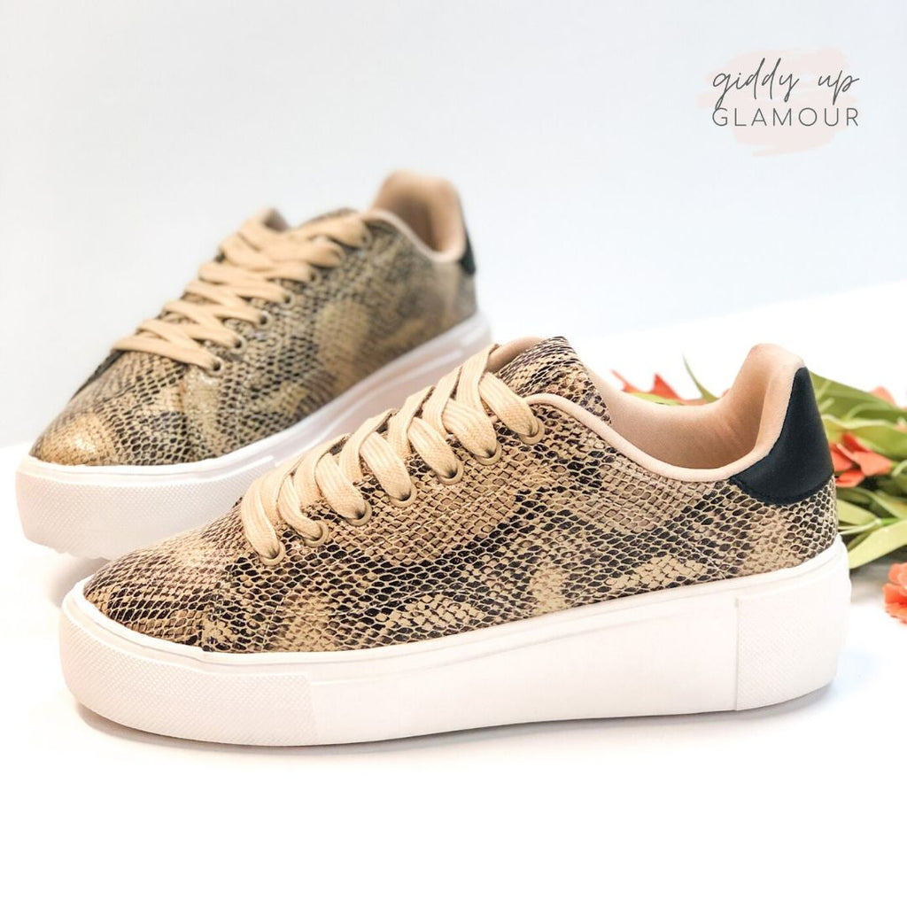 snake platform sneakers