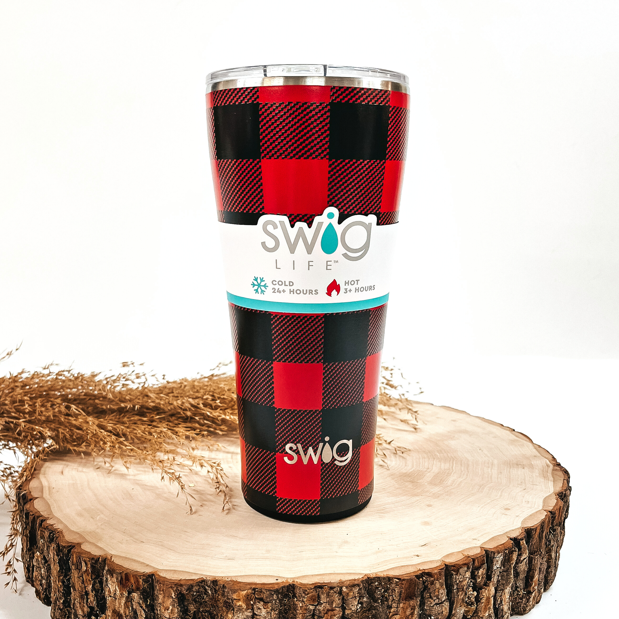 Swig | Buffalo Plaid 22 oz Travel Mug