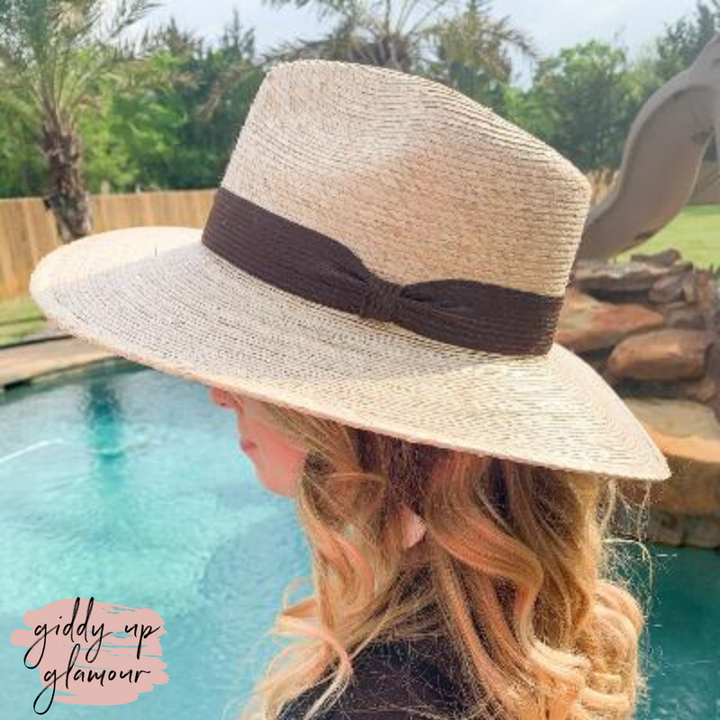 Shine On Me Wide Brim Palm Leaf Hat