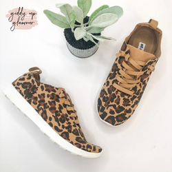 lace up leopard sneakers