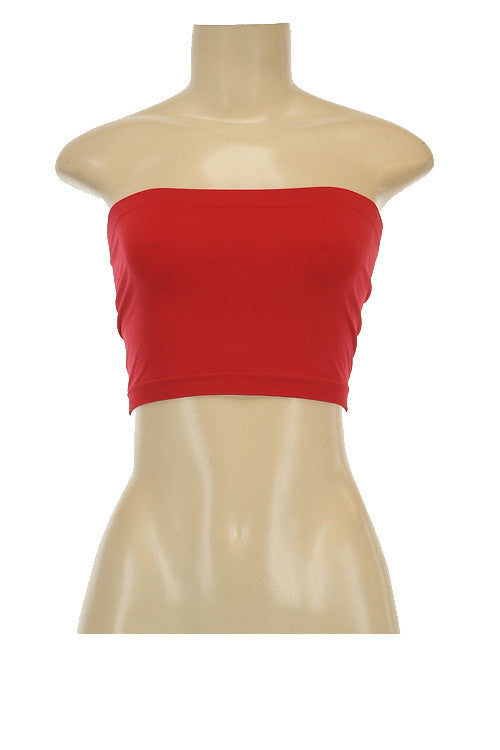 plus size red tube top