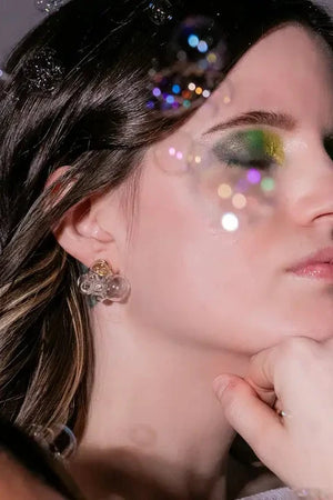 Micro Glass Bubble Earring - Arrow Tree Boutique