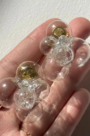 Glass Bubble Earring- The Herbert - Arrow Tree Boutique