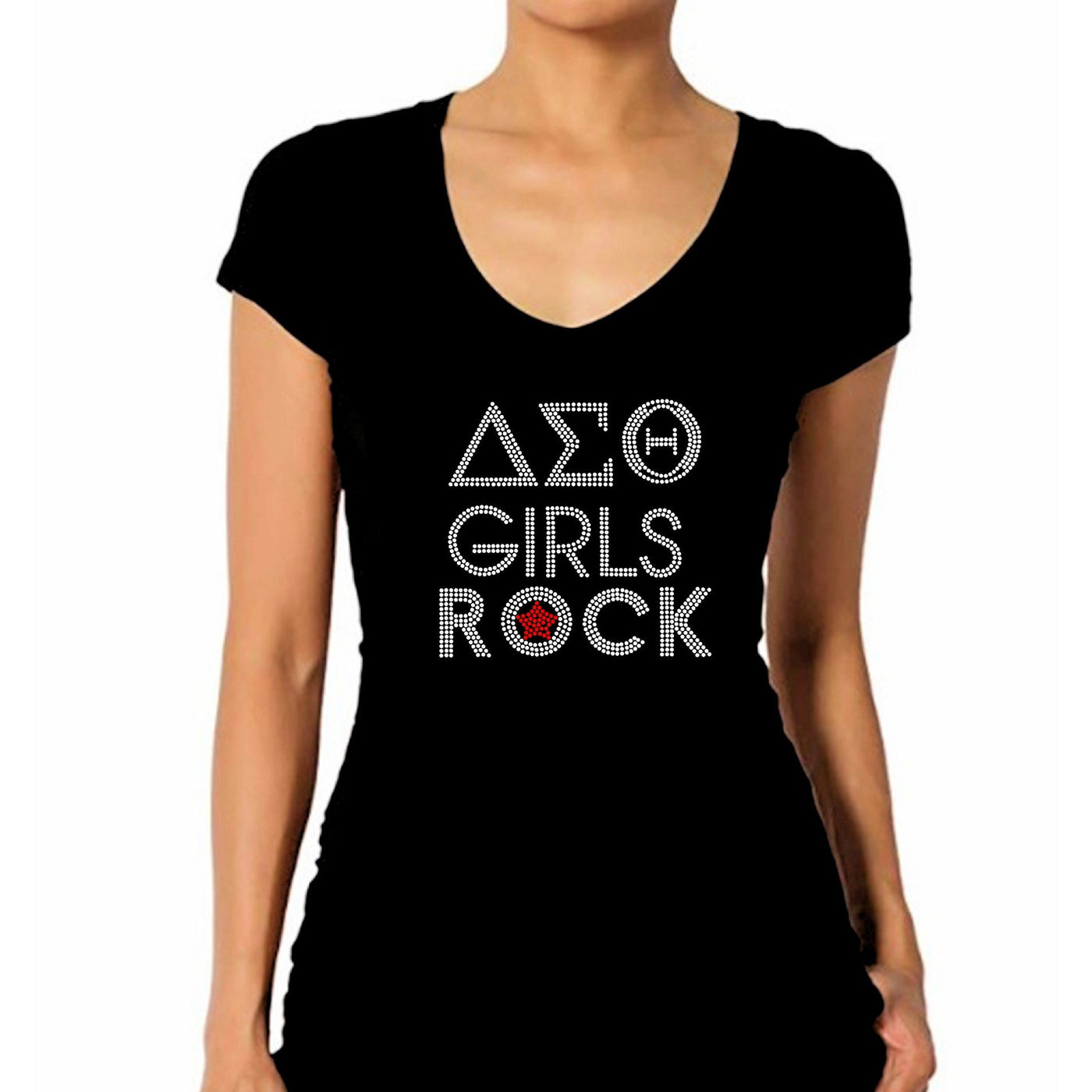 Delta Sigma Theta Girls Rock Rhinestone Sorority T Shirt – Zoe and Eve