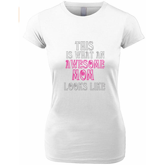 Baseball Mom Rhinestone Glitter T Shirt 2x / White / Crew Neck