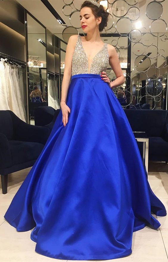 Royal Blue Prom Dress, Prom Dresses 