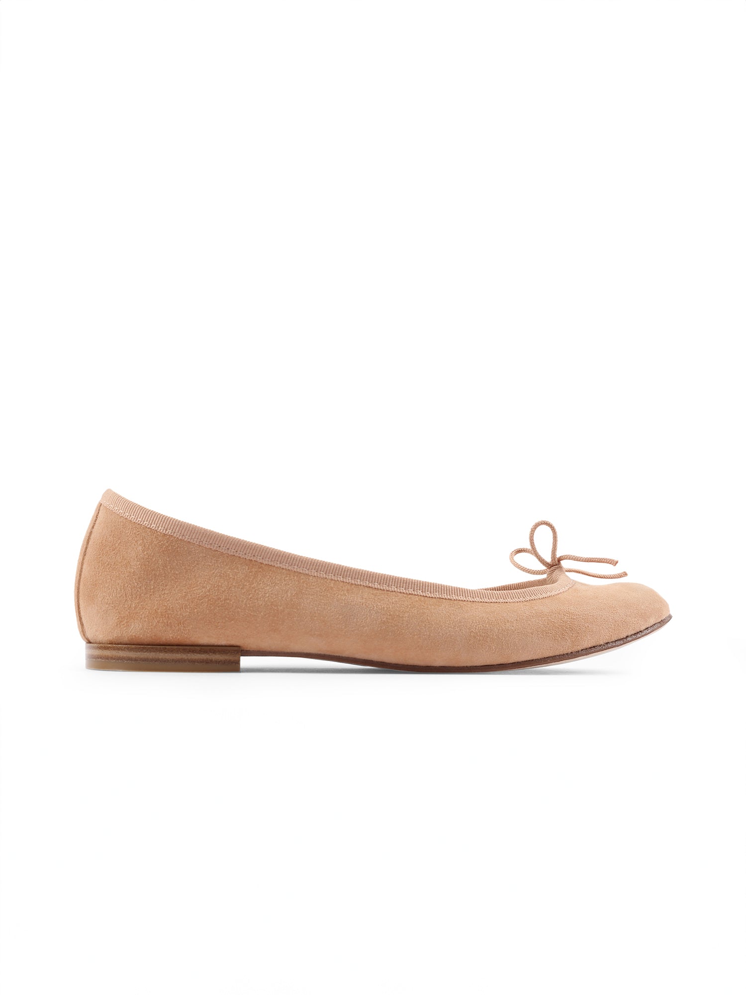 CENDRILLON SUEDE LEATHER BALLERINA NUDE