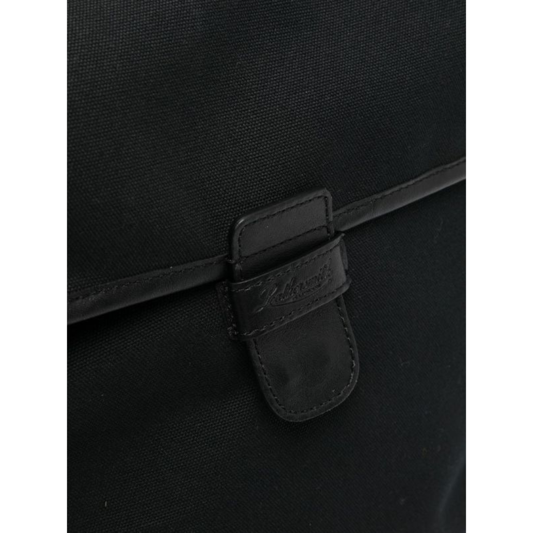 CANVAS PLAIN MESSENGER BAG BLACK